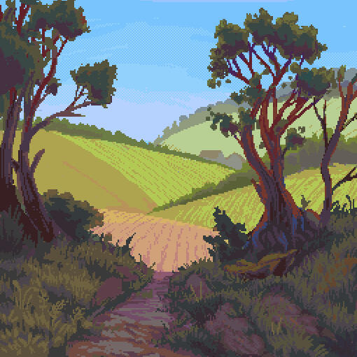 pixelart landscape